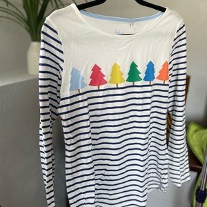 Boden long sleeved top - winter trees